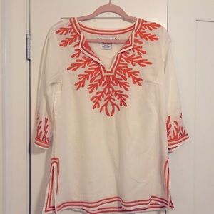 Gretchen Scott Coral Tunic